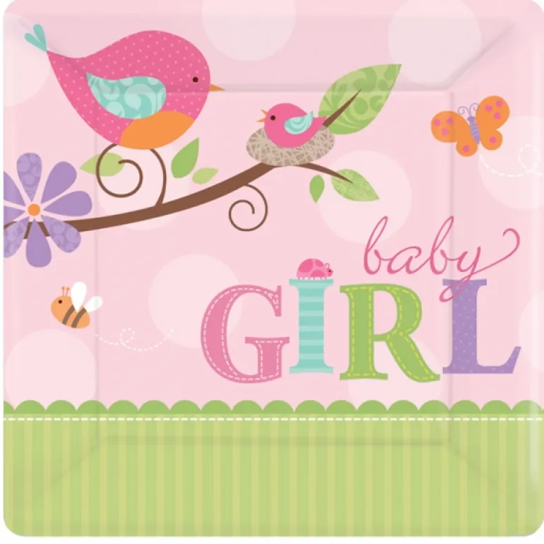Baby Girl frokost tallerkener
