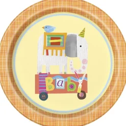 Barnedåb Paptallerkner - Baby Cirkus, 21.9 cm