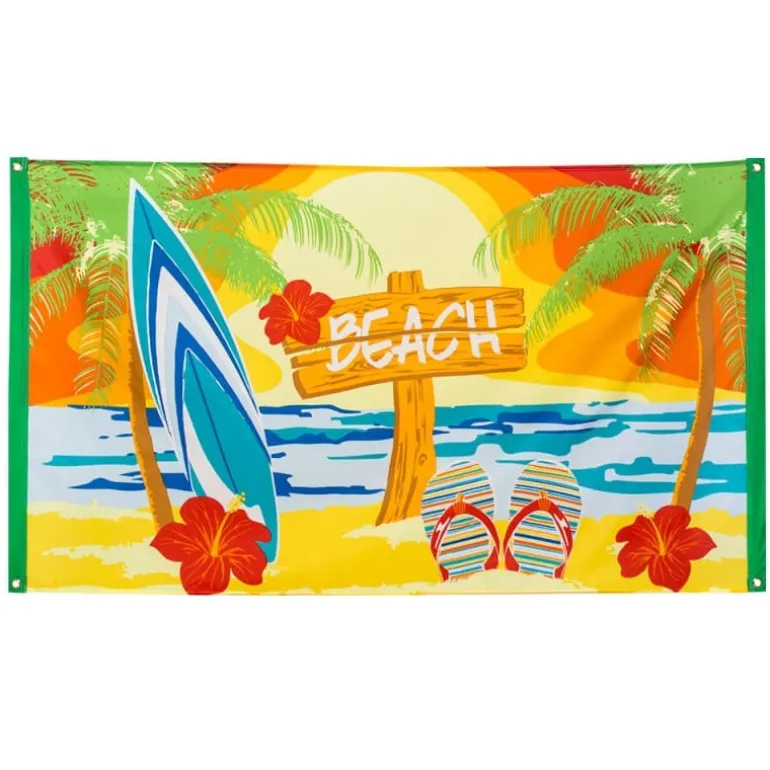 Beach Party Stofbanner, 150 x 90 cm