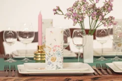 Blomstret Luksus Servietter, 50 stk.