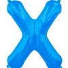 Blåt Folie Bogstav "X"
