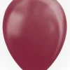 Bordeaux Metallic Latex Balloner 30 cm, 10 stk