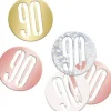 Bordkonfetti 90 År - Happy BDAY Rosegold Glitz