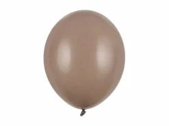 Brune Balloner "Cappuccino" 30 cm, 10 stk.