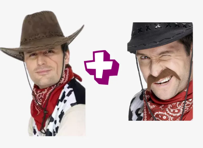 Brunt Cowboy-sæt