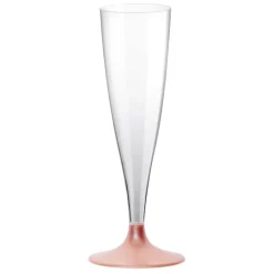 Champagneglas m/Mat Rosegold Fod, 10 stk.