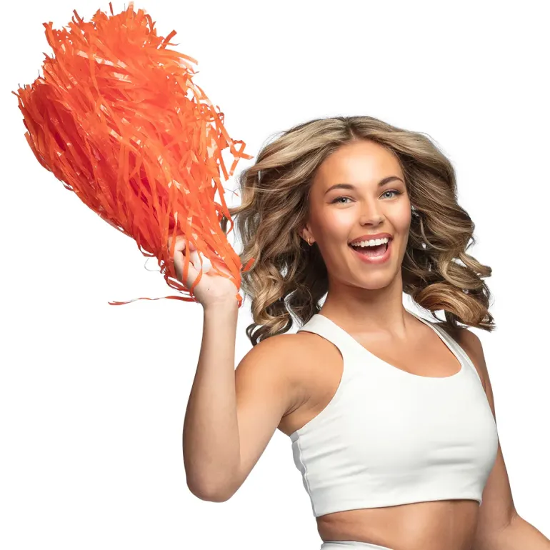 Cheerleader Pompom - Orange