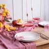 Chiffon Bordløber i Mørk Rosa, 5 meter