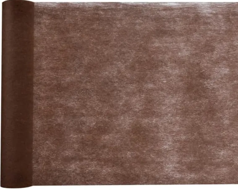 Chokolade Brun Filt Bordløber, 30 cm x 10 meter