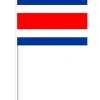 Costa Rica Papirflag på Pind, 27 x 20 cm