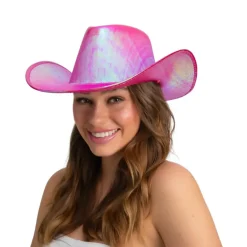Cowboy hat i Iriserende Pink