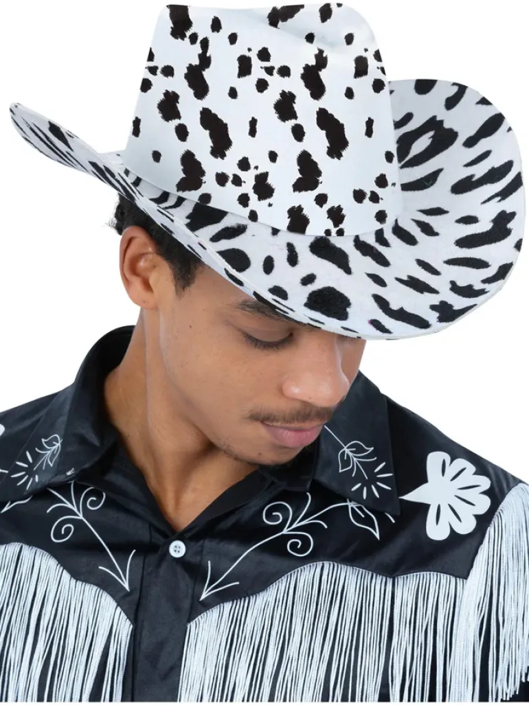 Cowboy hat med Ko Print