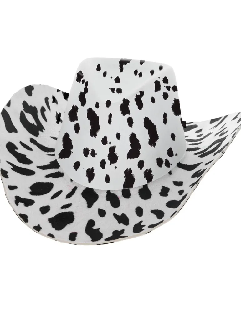 Cowboy hat med Ko Print