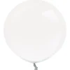 Crystal Stuffing Ballon m/Stor Hals, Latex 18''