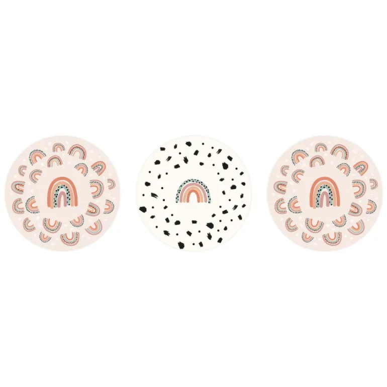 Cupcake Forme Natur Regnbue Mix, 75 stk.