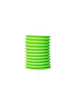 Cylinder Papir Lanterne i Limegrøn, 16 cm