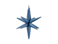 3D Folie Ballon Stjerne, 50 cm, Marineblå Blå