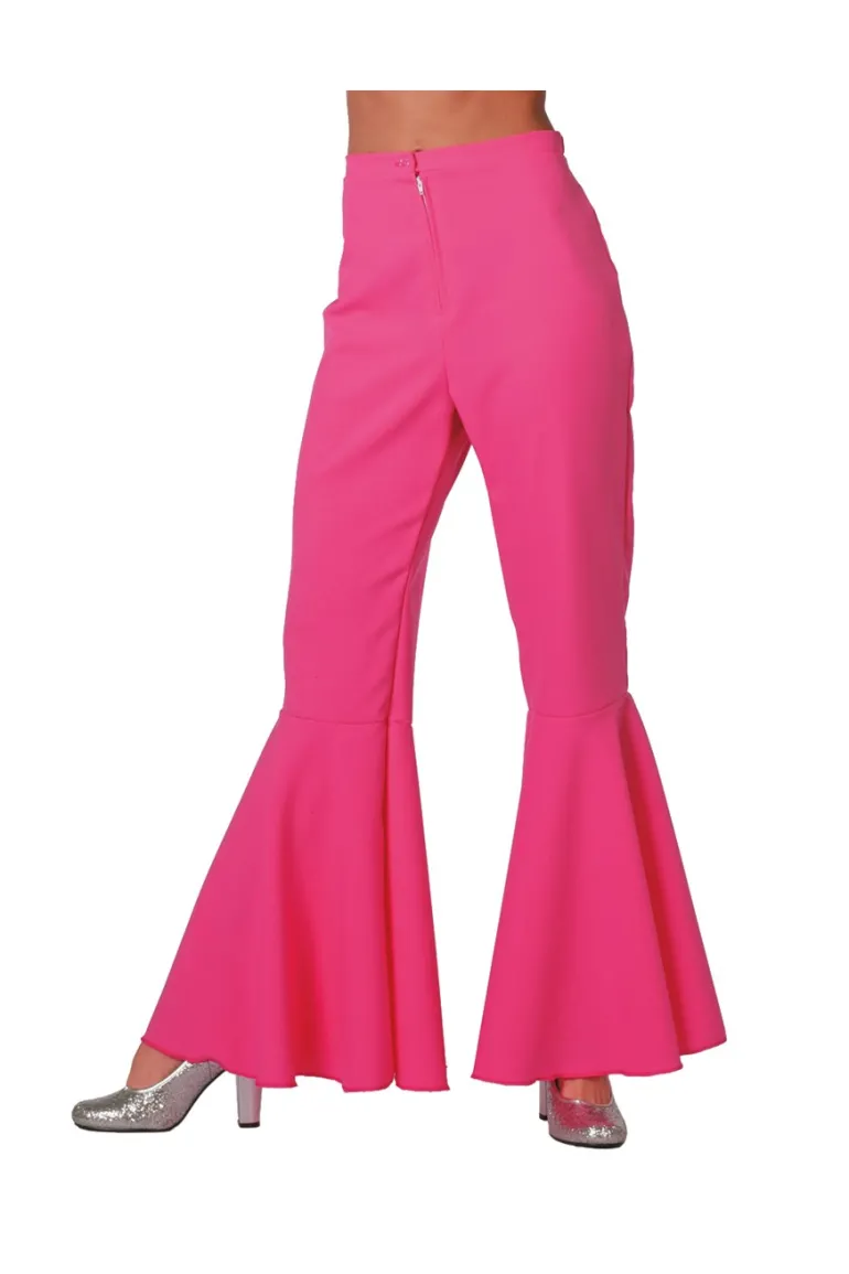 Disco kostume: Pink disco damebukser