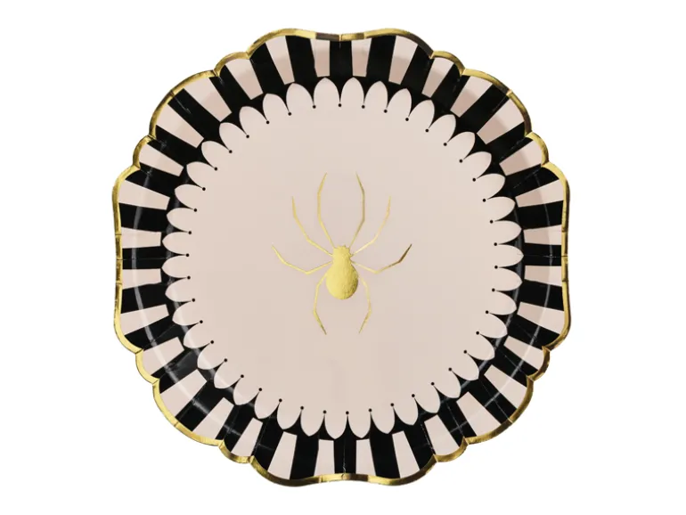 Edderkoppe-tallerkener, 23 cm, mix (6 stk.)