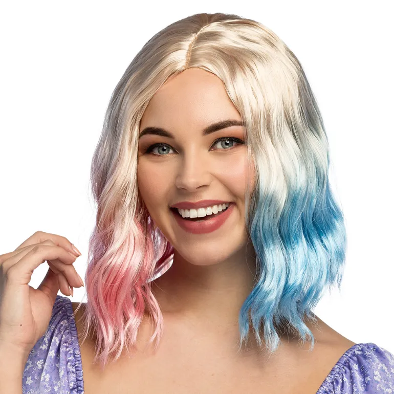 Enid Paryk - Blond med Blå & Pink