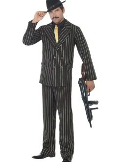 20' er gangster kostume, guldstribet