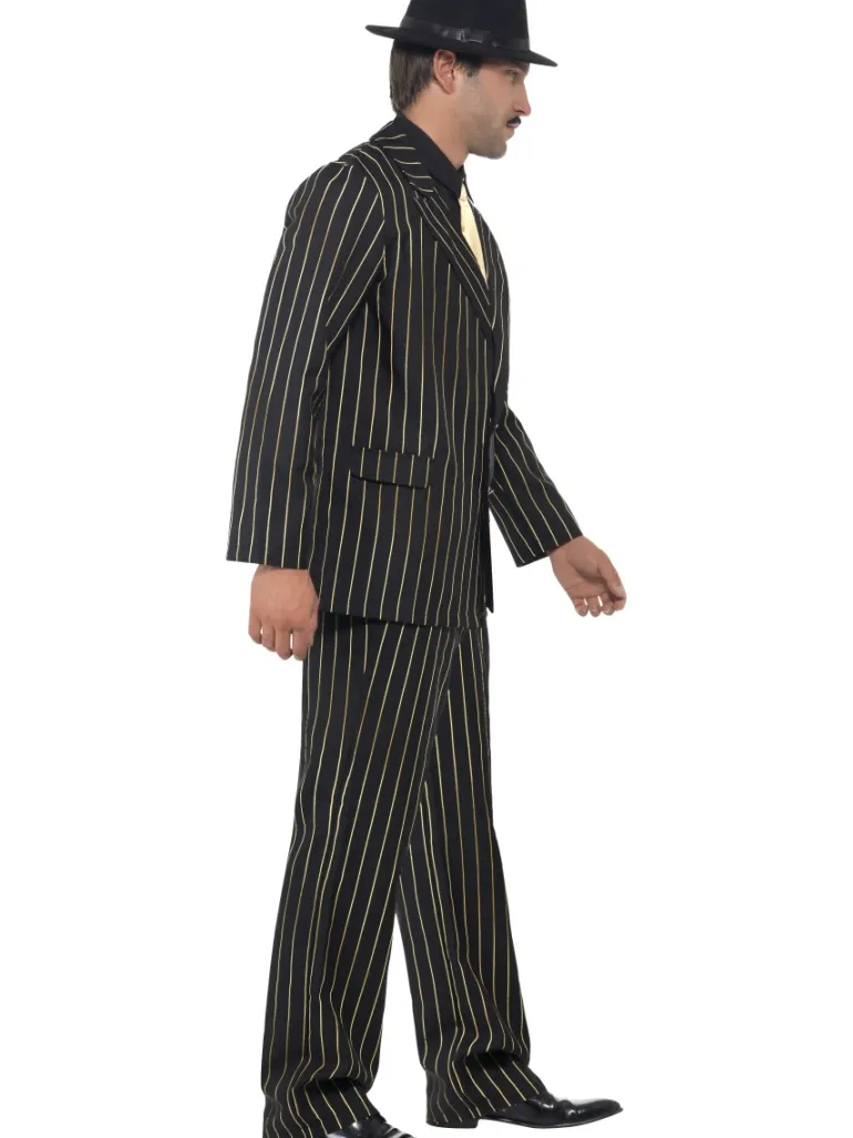 20' er gangster kostume, guldstribet