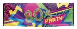 80'er party banner