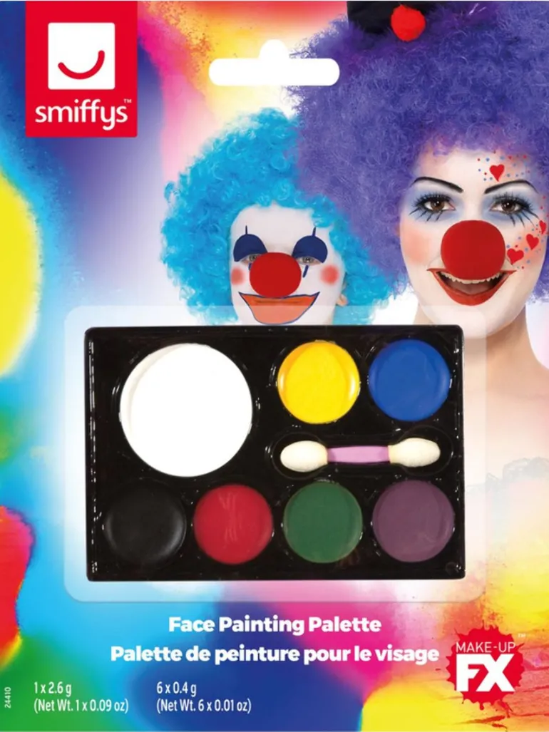 Farverig Makeup Palette - Fedtbaseret Sminke