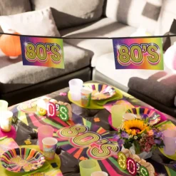 Farverig 80s Guirlande