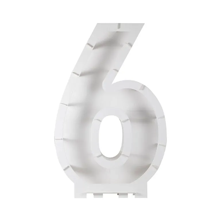 Fødselsdags Ballondekoration Tal Stander, "6"