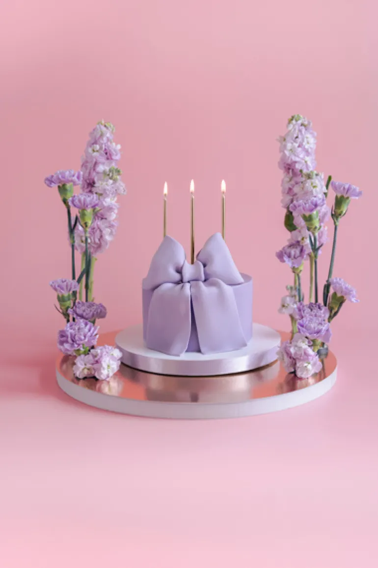 Fødselsdagslys, Rosegold, 14 cm (12 Stk.)
