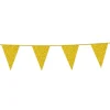 Flagguirlande m/Guld Glitter Vimpler 20x30cm, 6M