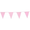 Flagguirlande 10M med lyserøde vimpel flag (30cm X 20cm)