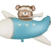 Folieballon Bamse pilot Blå - 94 x 61 cm