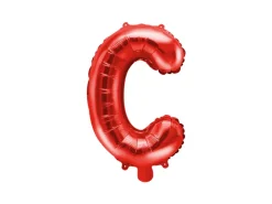 Folie Ballon Bogstaver ''C'', 35 cm, Rød