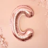 Folie Ballon Bogstaver ''C'', 35 cm, Rosegold