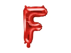 Folie Ballon Bogstaver ''F'', 35 cm, Rød