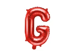 Folie Ballon Bogstaver ''G'', 35 cm, Rød