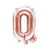 Folie Ballon Bogstaver ''Q'', 35 cm, Rosegold