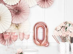 Folie Ballon Bogstaver ''Q'', 35 cm, Rosegold