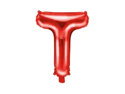 Folie Ballon Bogstaver ''T'', 35 cm, Rød