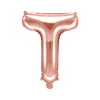 Folie Ballon Bogstaver ''T'', 35 cm, Rosegold