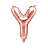 Folie Ballon Bogstaver ''Y'', 35 cm, Rosegold
