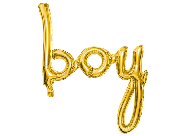 Folie Ballon Boy, Guld, 63.5 X 74 cm