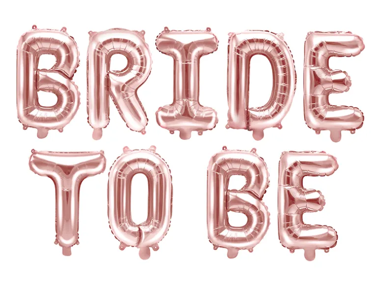 Folie Ballon Bride To Be, 340 X 35 cm, Rosegold