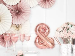 Folie Ballon &, 35 cm, Rosegold
