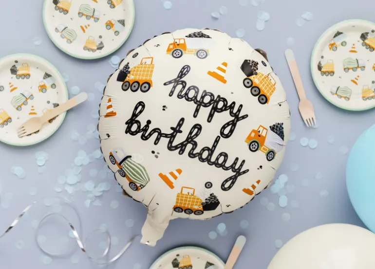 Folie Ballon ""Construction"", 45 cm, Mix
