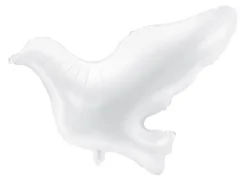 Folie Ballon Due, Hvid, 77 X 66 cm
