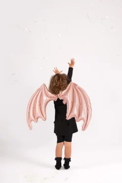 Folie Ballon Flagermus Vinger, Pink Holographic, 85 X 50 cm