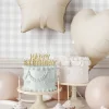Folie Ballon Hjerte, 45 cm, Beige